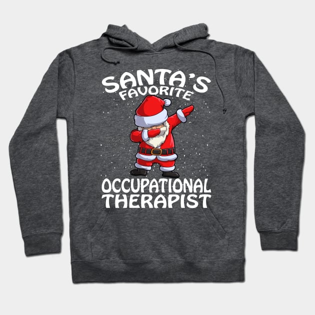 Santas Favorite Occupational Therapist Christmas Hoodie by intelus